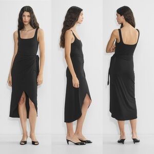 ARITZIA Wilfred Saturn Sleeveless Midi Dress Black XXS